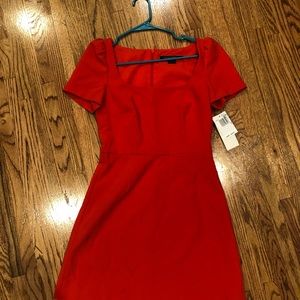 French connection orange dress